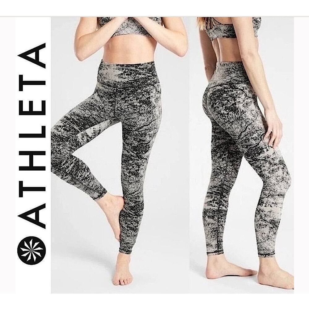 Athleta Elation Glades  High Rise 7/8 Tight Women Size M Yoga Activewear EUC